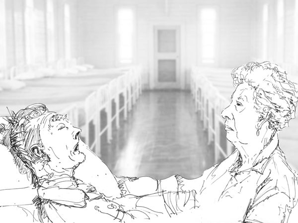 Ink on paper and digital image, dimensions variable